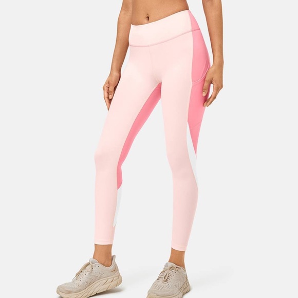 Outdoor Voices Pants - Outdoor Voices Zoom 7/8 Leggings in Cosmos/Pink Punch/White  Small